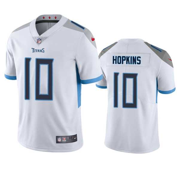 Men & Women & Youth Tennessee Titans #10 DeAndre Hopkins White Vapor Untouchable Stitched Jersey->new york jets->NFL Jersey